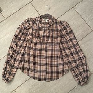 Evereve Plaid Women’s Top